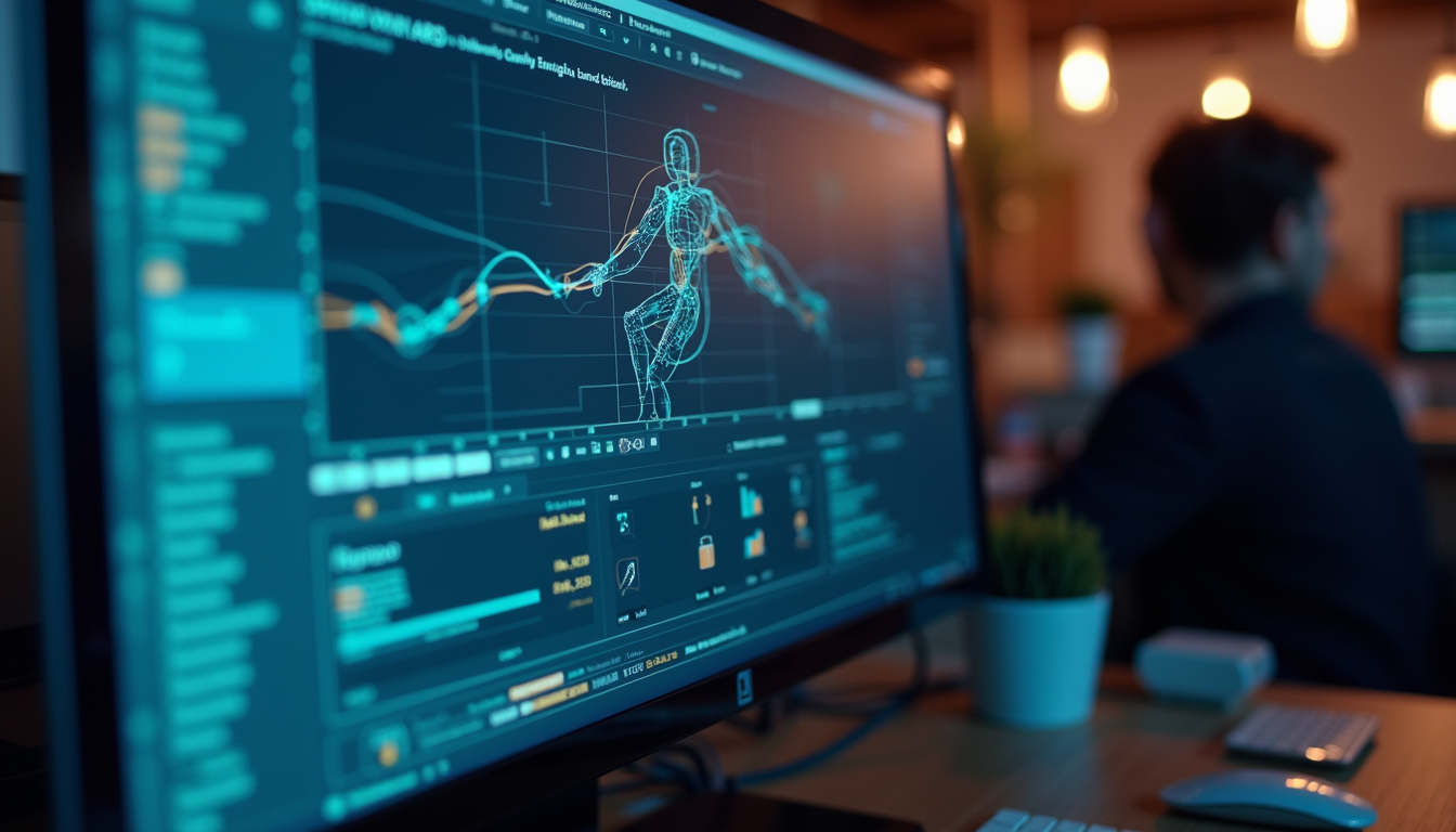 Close-up view of an AI animation tool interface