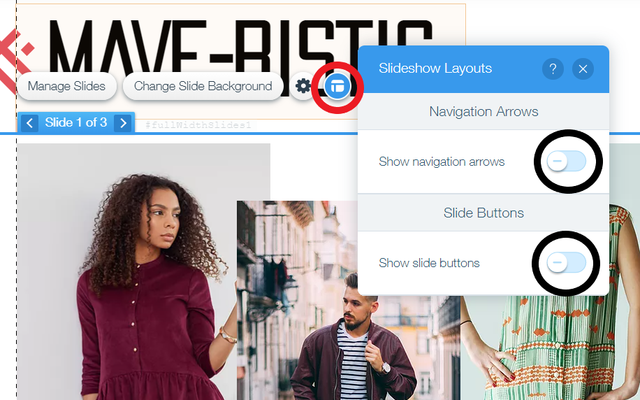 Disable the toggle as shown above