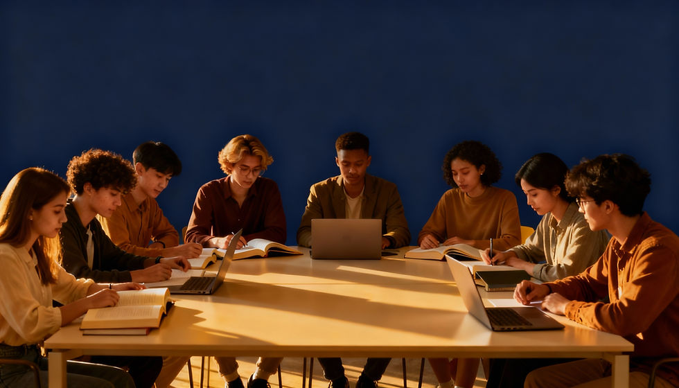 Illustration representing the course OET Preparation - Exam Prep in a modern educational setting.
