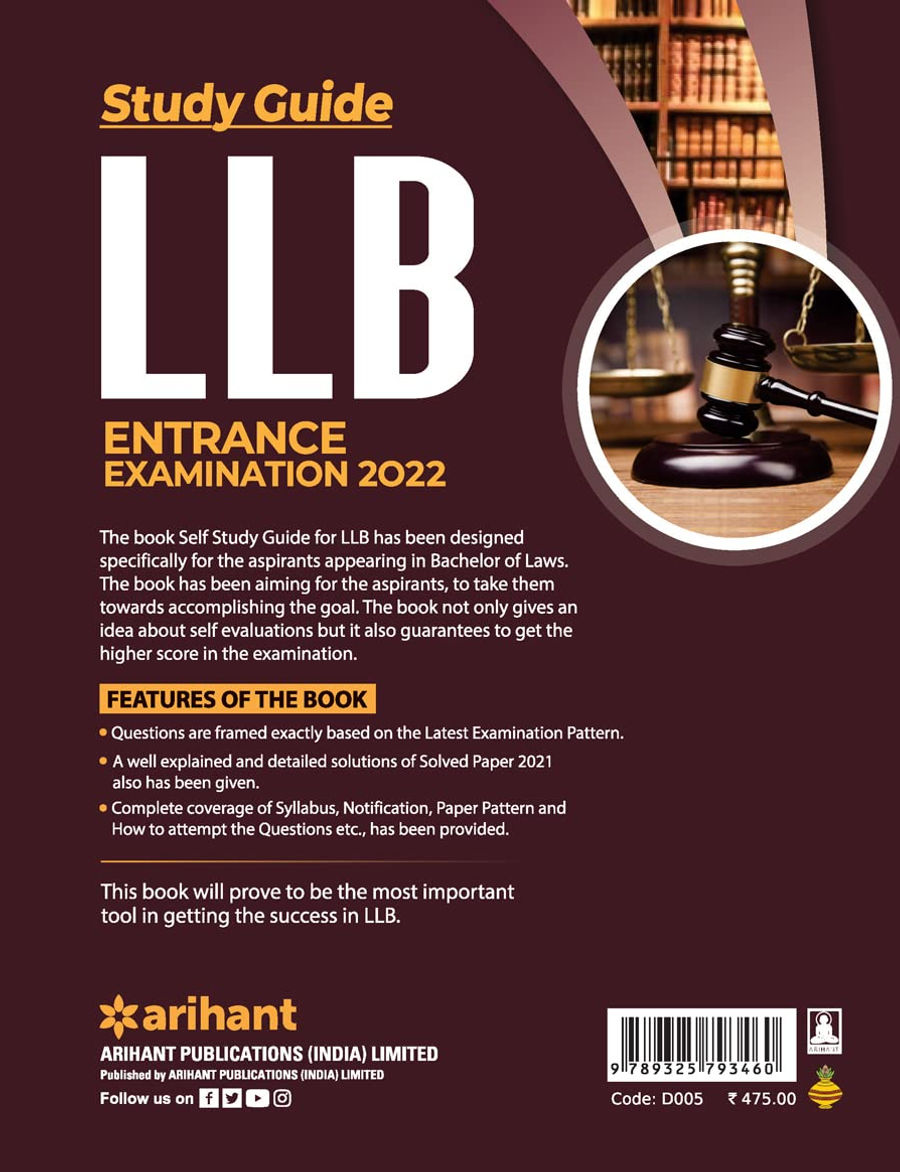 Thumbnail: Self Study Guide LLB Entrance Examination 2022