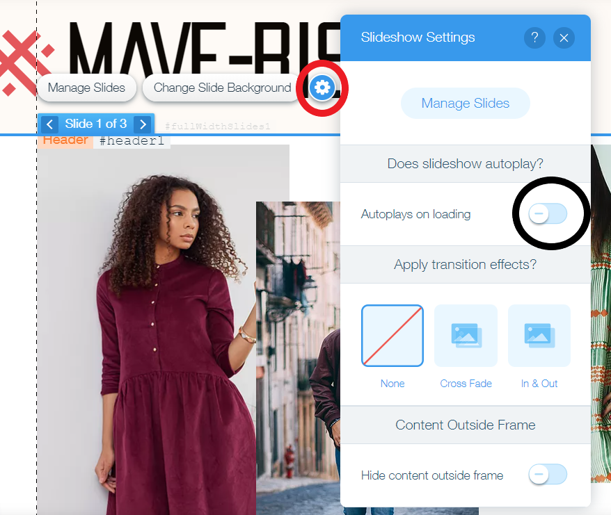 Disable the toggle as shown above