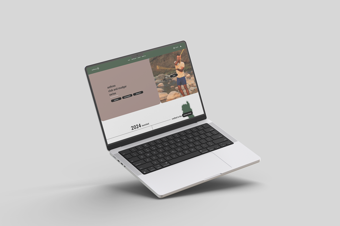 Asthras an eCommerce site developed on Wix Studio