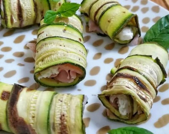 involtini di zucchine ripieni di quinoa"