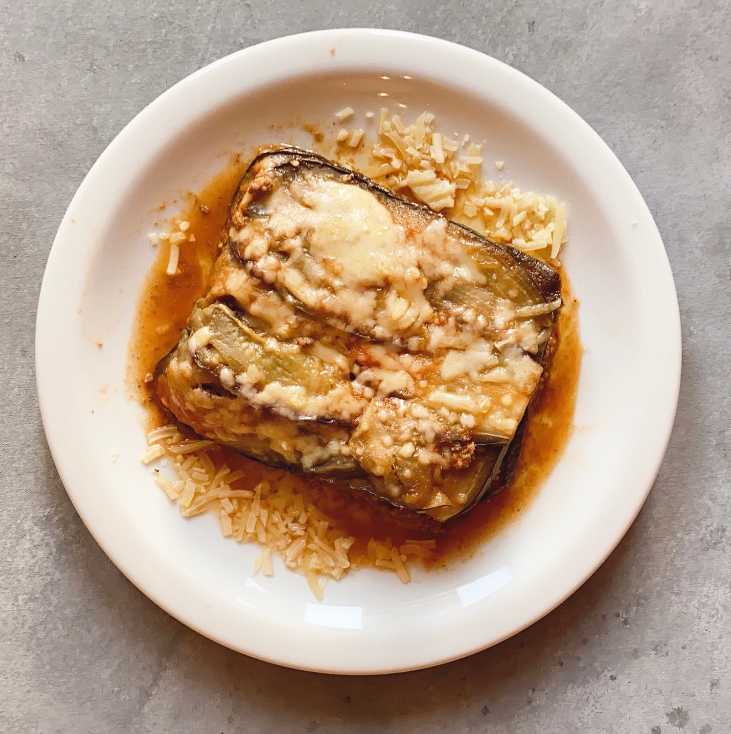 Lasagna de berenjenas y carne magra