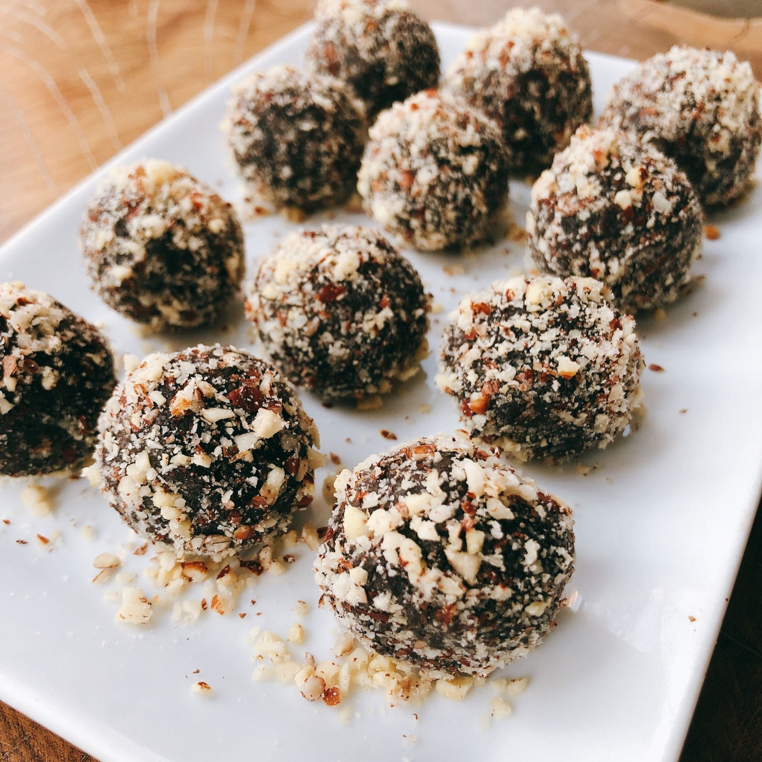 Trufas de chocolate y avellanas (x6 u) 