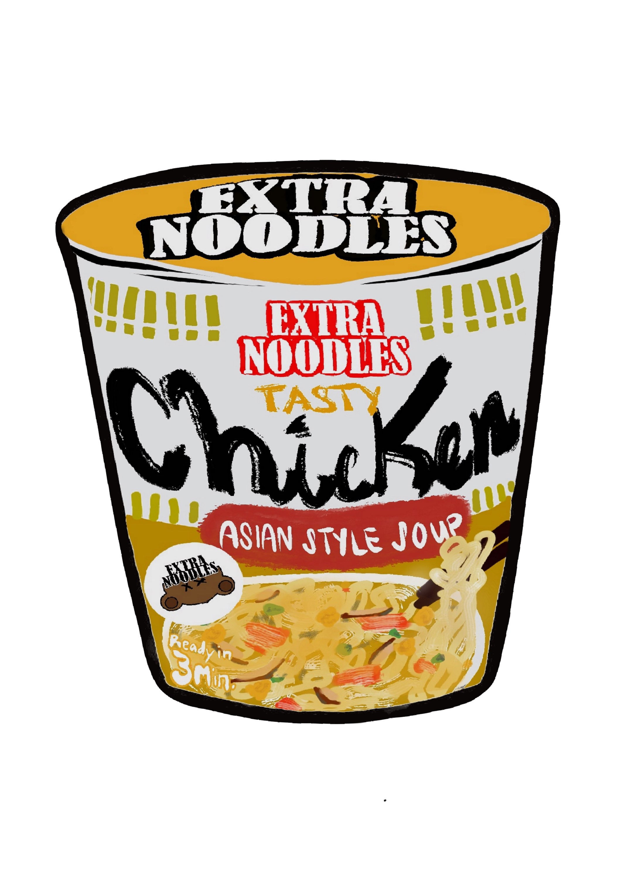 Extra Cup Noodles Floor Rug