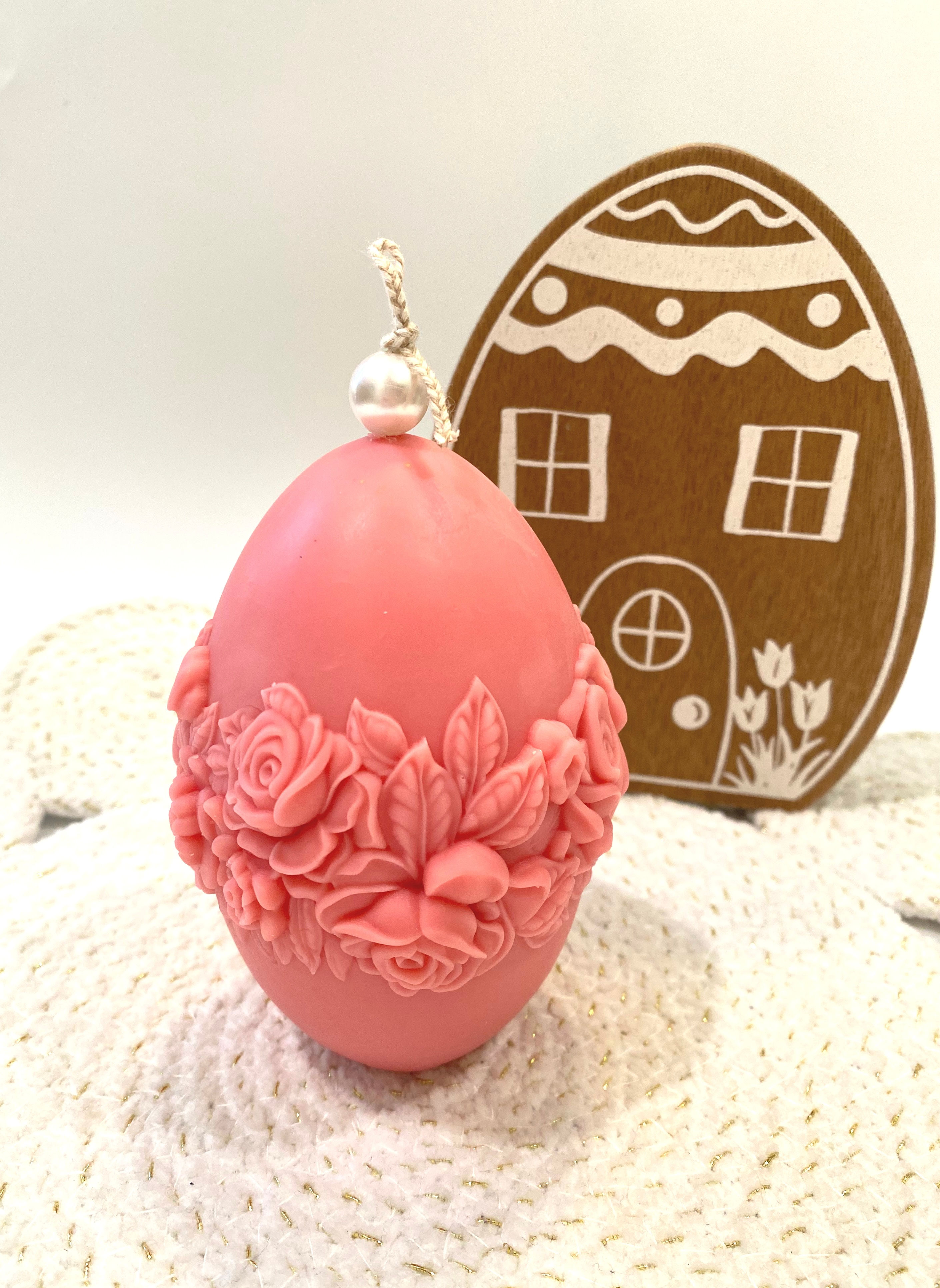 Pink Easter Flower Egg