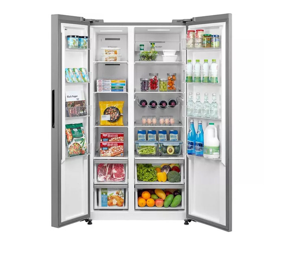 Thumbnail: KENWOOD KSBSXA23 American-Style Fridge Freezer - Inox