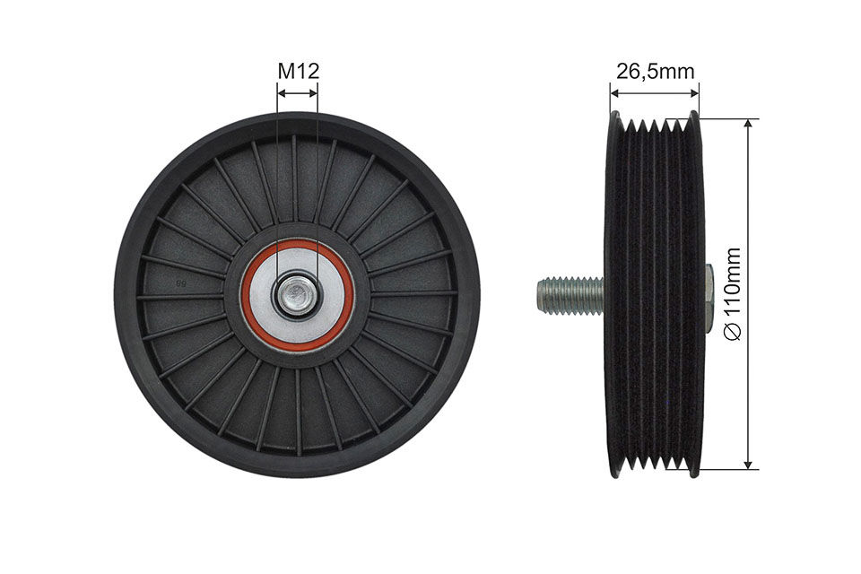 NTY PULLEY IDLER V-BELT FOR CHEVROLET AVEO KALOS LACETTI 1.4-1.8 RNK-CH-038