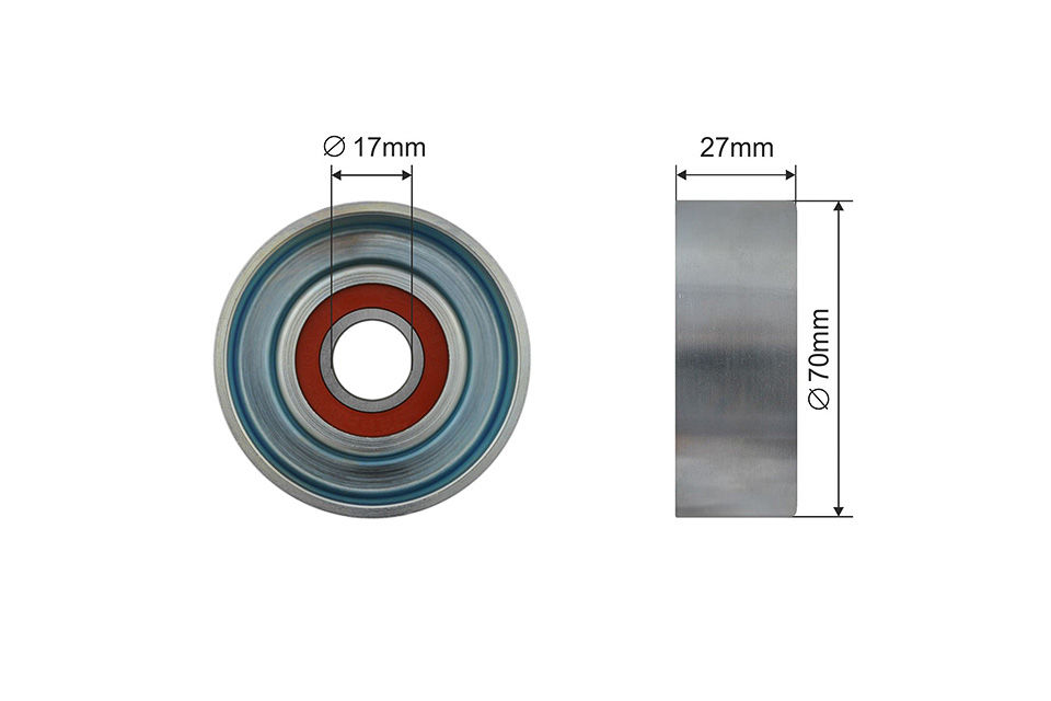 NTY PULLEY IDLER V-BELT FOR HONDA CITY V 08- CIVIC IX (FK) 12-16 RNK-HD-026