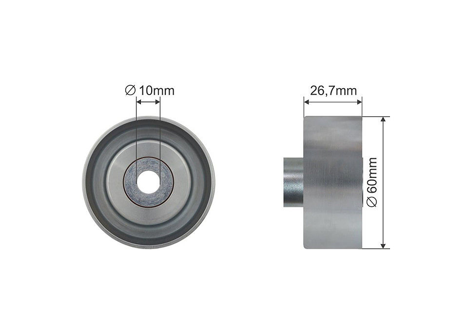 NTY PULLEY IDLER V-BELT FOR FORD TOURNEO CONNECT 06.02-12.13 RNK-FR-029