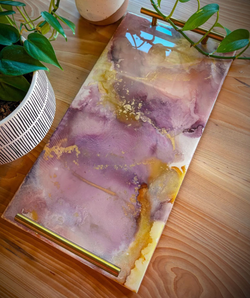 Festive Fall Cocktails + Moody Marbled Trays