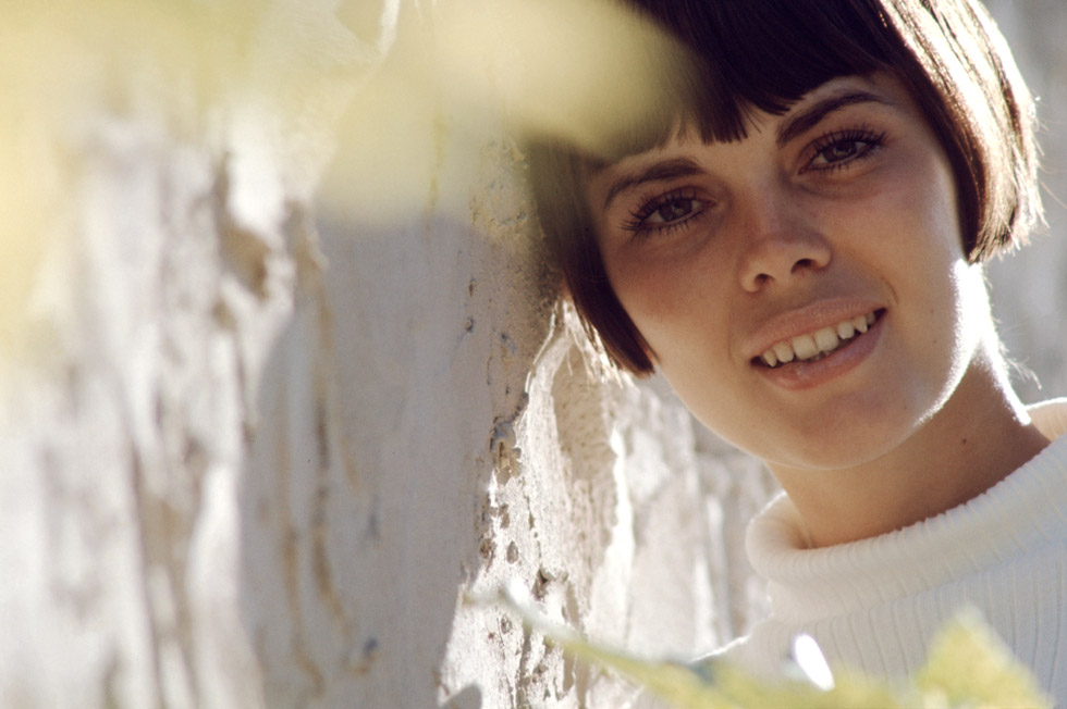 Mireille Mathieu à Cassis en 1968.