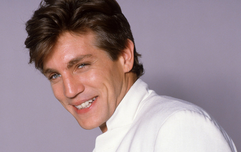 Eric Roberts en studio le 15 juillet 1985.