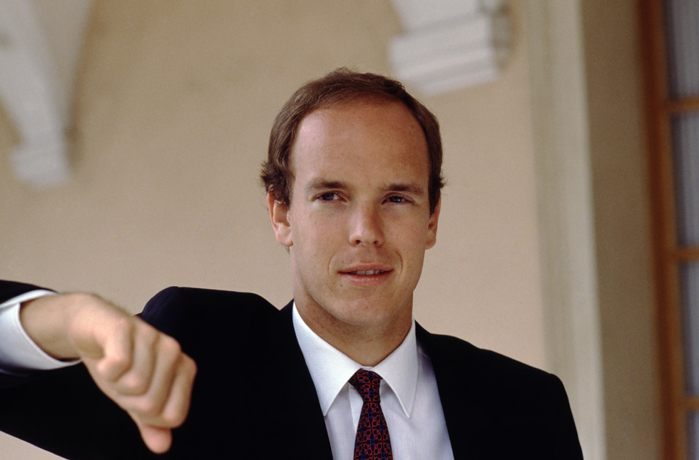 Le Prince Albert de Monaco à Monte-Carlo le 16 juin 1988.