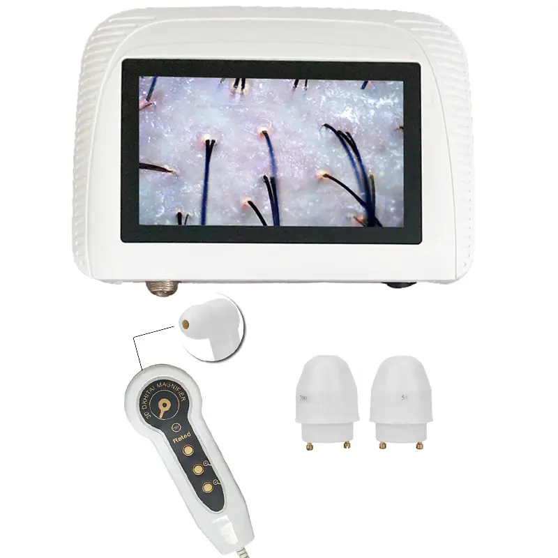 Thumbnail: Magnifying Skin Analyzer Rechargeable Detector Hair Follicle Oil Moisture