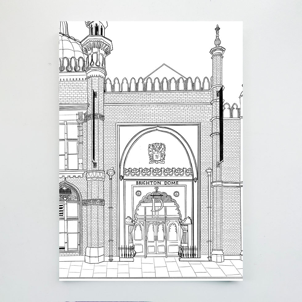 Thumbnail: Colourful Brighton, 10 colouring sheets