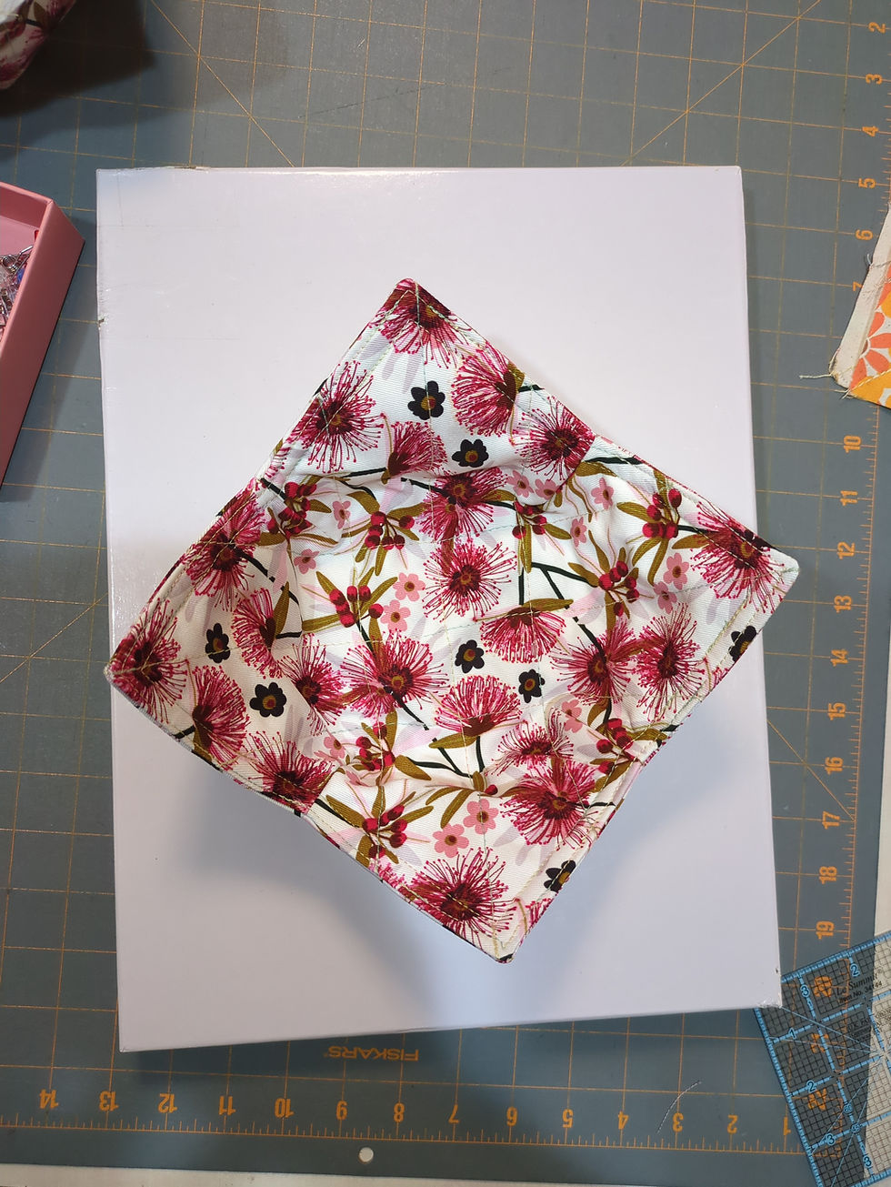 Thumbnail: Microwave Bowl Holder | Microwave Bowl Cozy. Quilted & Padded