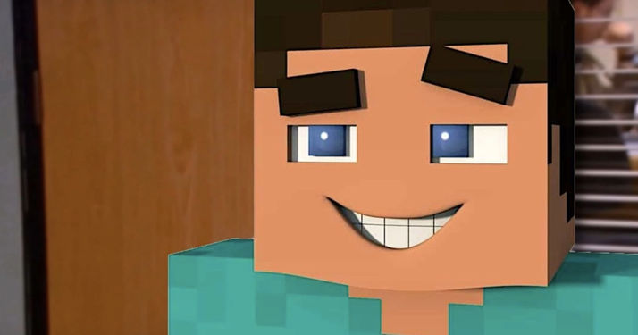 Jugador de Minecraft recrea famoso momento de la serie The Office