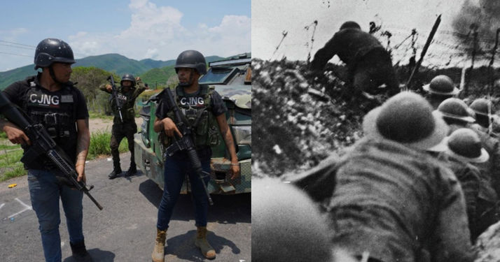 Aseguran arma de la Primera Guerra Mundial al CJNG, el objeto data de 1914