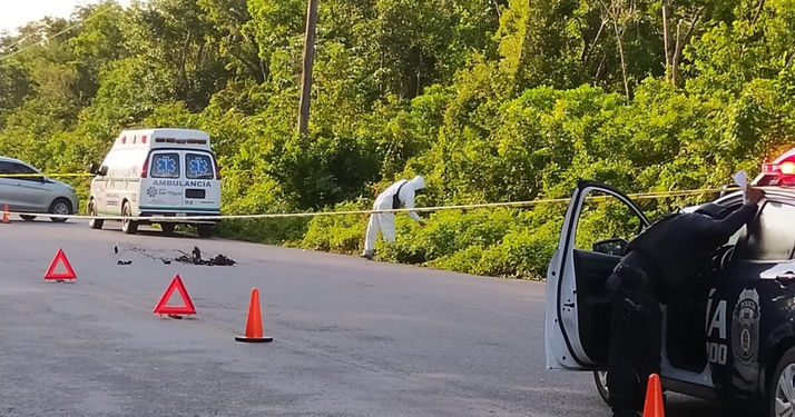 Encuentran dos personas ejecutadas en la carretera Transversal de Cozumel
