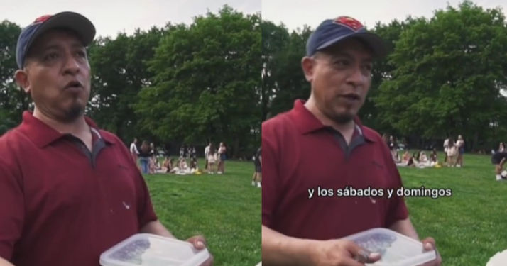 Latino aseguró ganar 5 mil dólares vendiendo refrescos en Central Park
