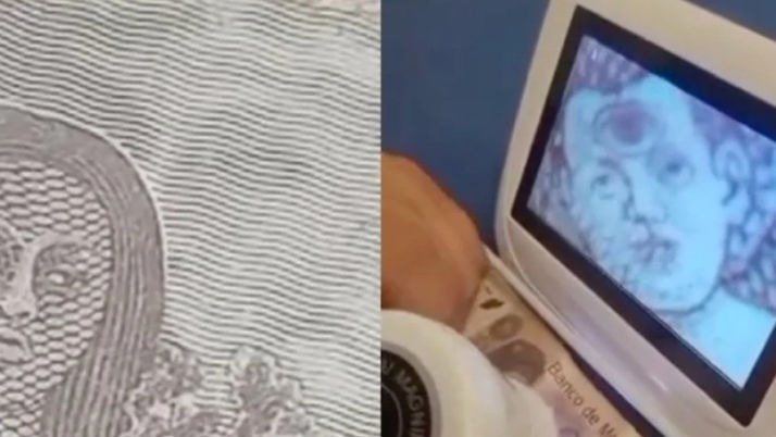 Billetes de 500 pesos tienen un reptiliano y a un niño con tres ojos impresos