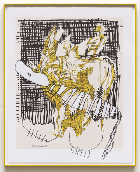 BC1, 2023
Lithography with colored pencil and oil on paper
69 x 55,5cm (73 x 59cm framed)