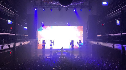 Laser show with Kaskade in Concert in San Jose CA