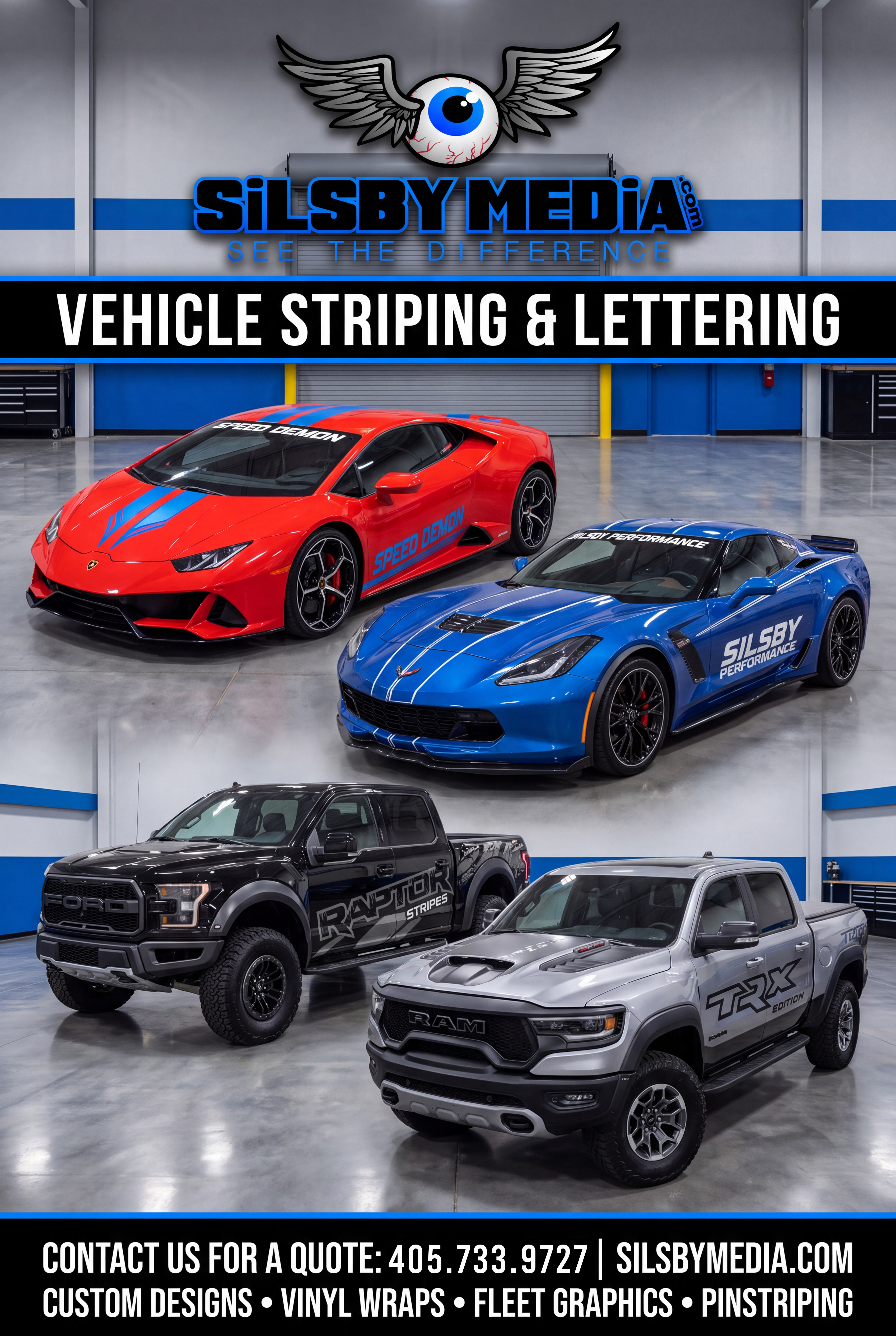 gemini-image-2_make_a_flyer_for_Vehicle_Striping_Lettering_by_Silsby_Media._Use_some_sport
