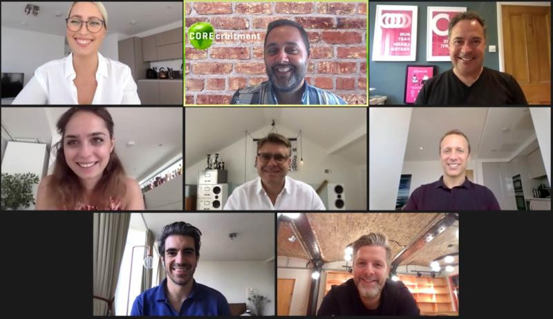 Attendees to Core Recruitments Entrepreneur Zoom Panel