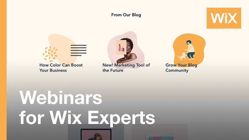 Webinar de Wix : Boost Your Business with the Wix Blog