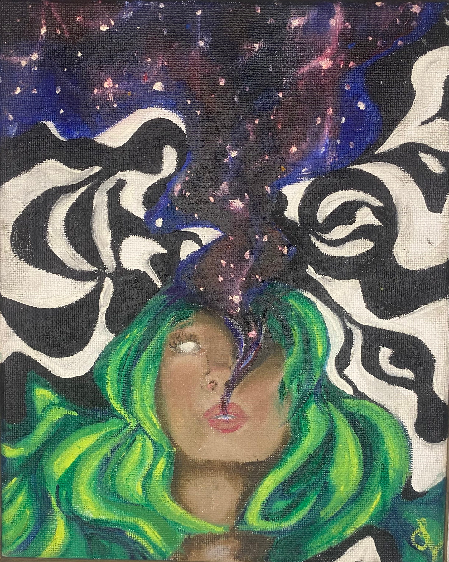 The GALAXY 
$200
2024
Oil on canvas
10” x 8”
