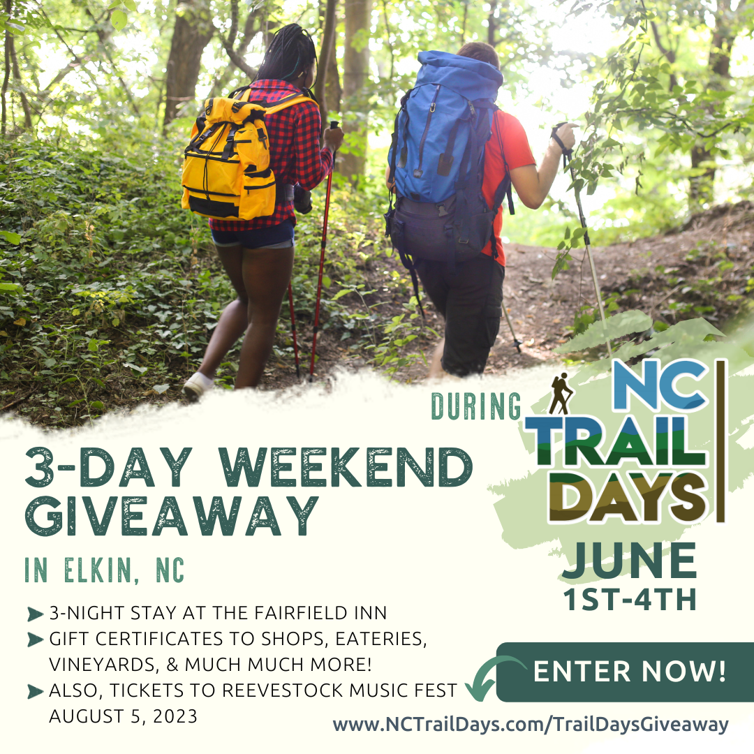 NC Trail Days Weekend Giveaway NC Trail Days