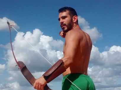 Engatilhar e disparar do chute