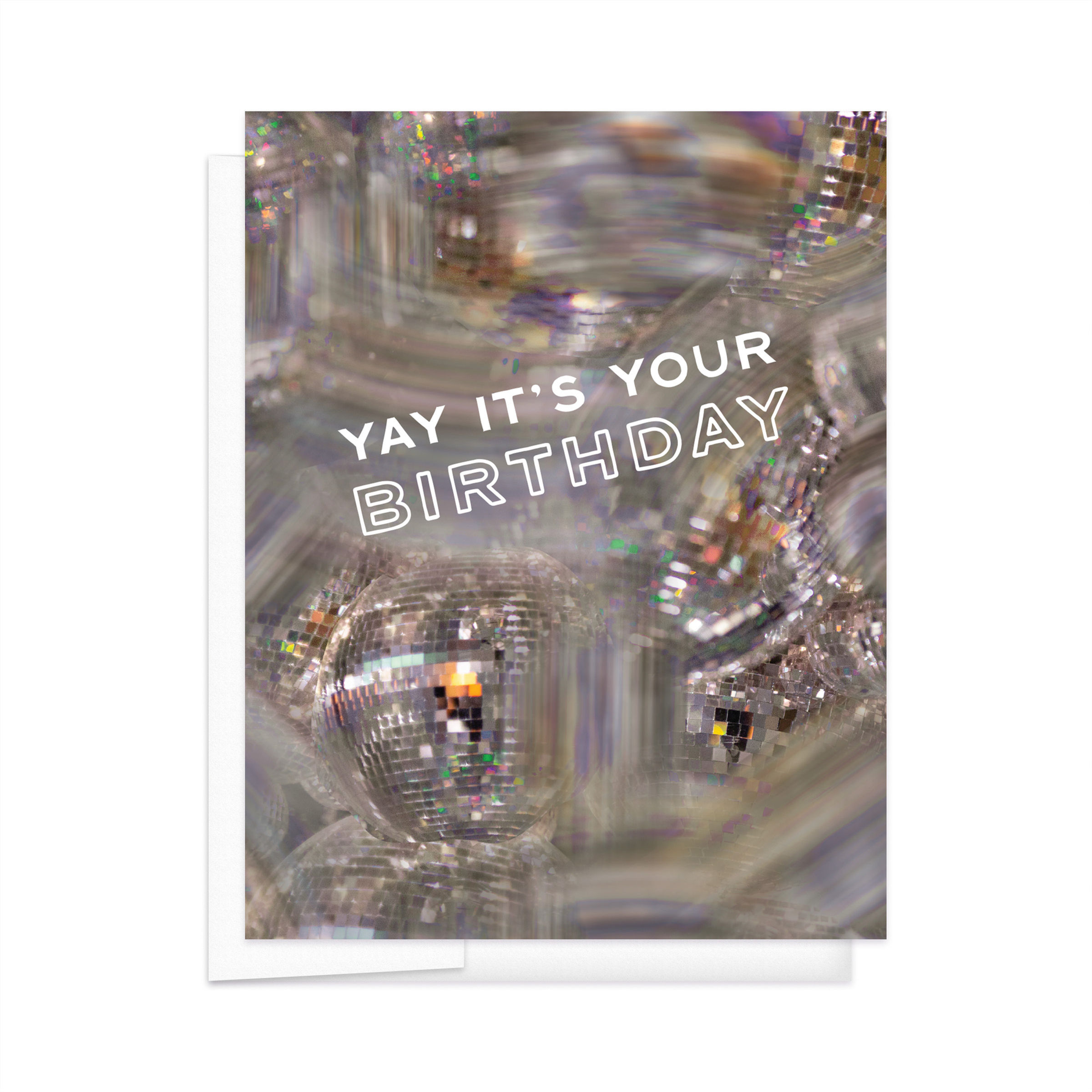 YAY IT'S YOUR BIRTHDAY Card (Gold/ Purple Disco) Card