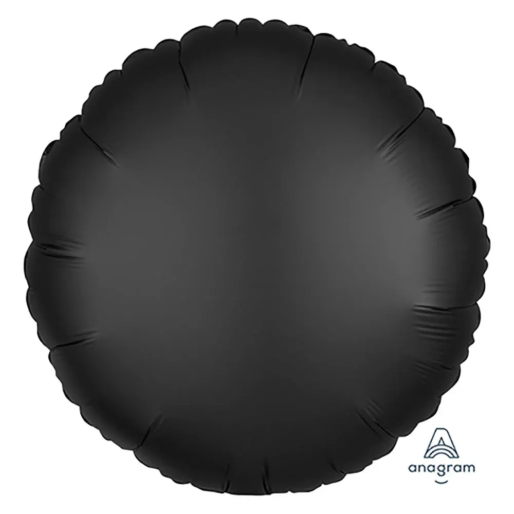 18 In. Circle Satin Onyx Foil Balloon