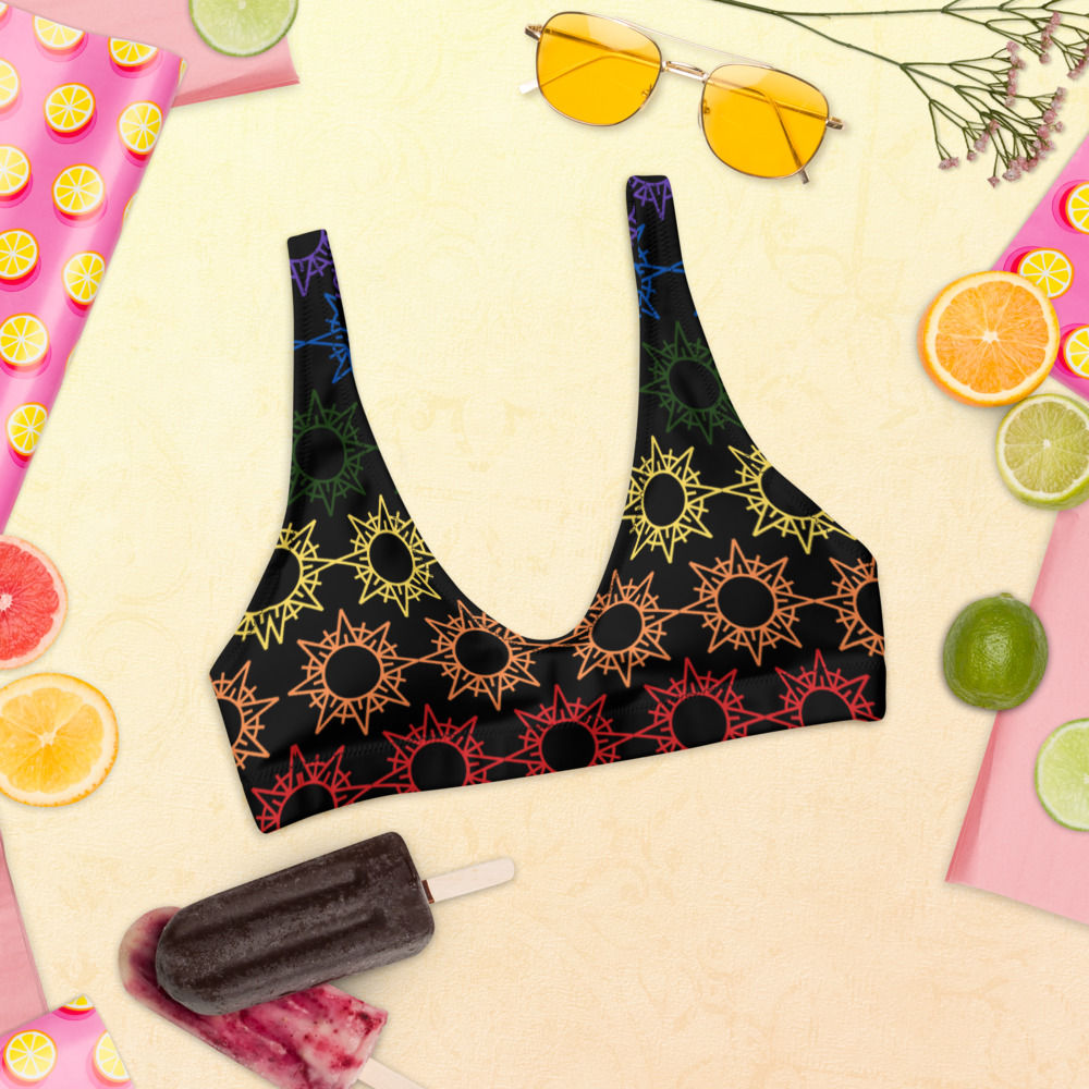 All-Over Print Recycled Padded Bikini Top