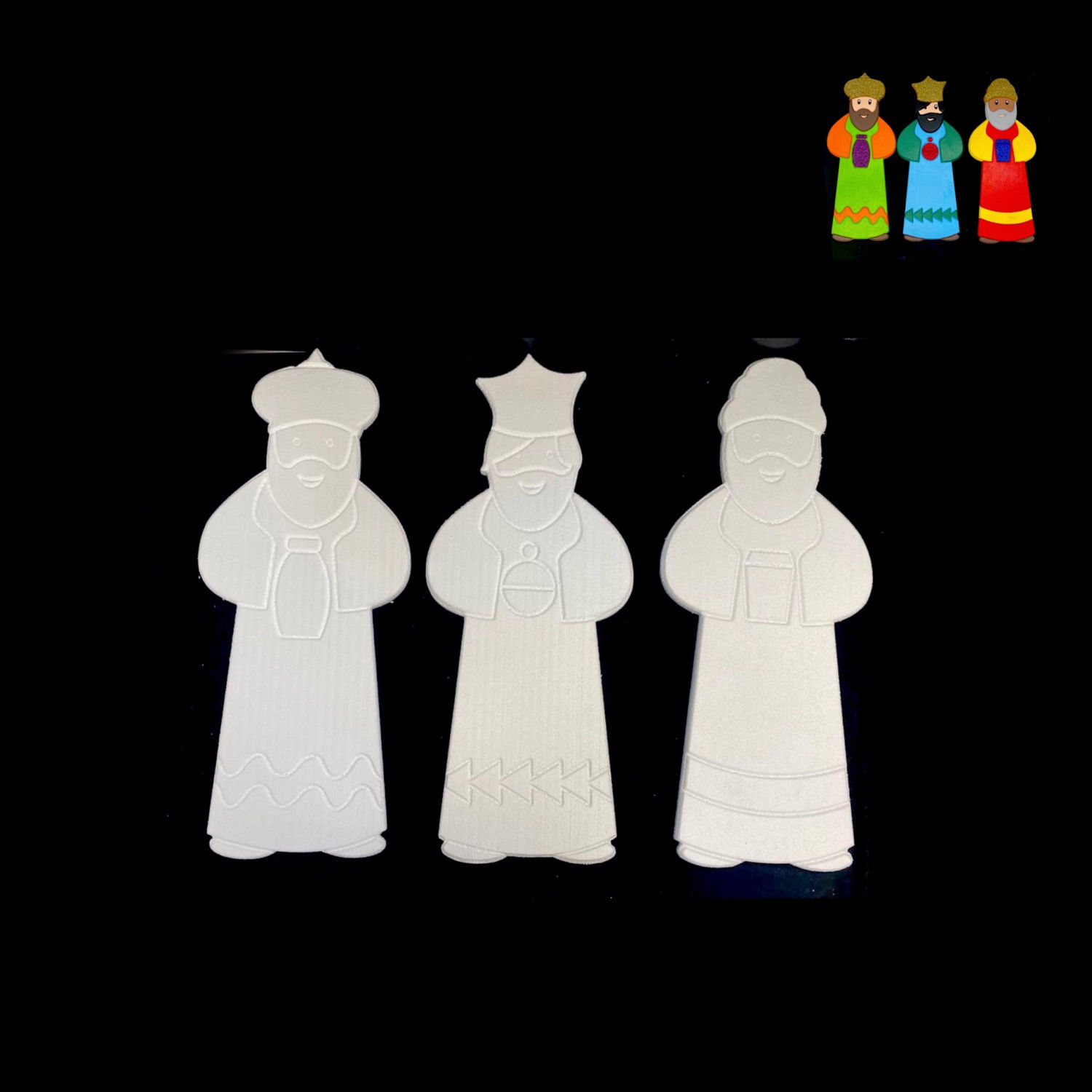Reyes Magos Regulares( 3 Piezas )