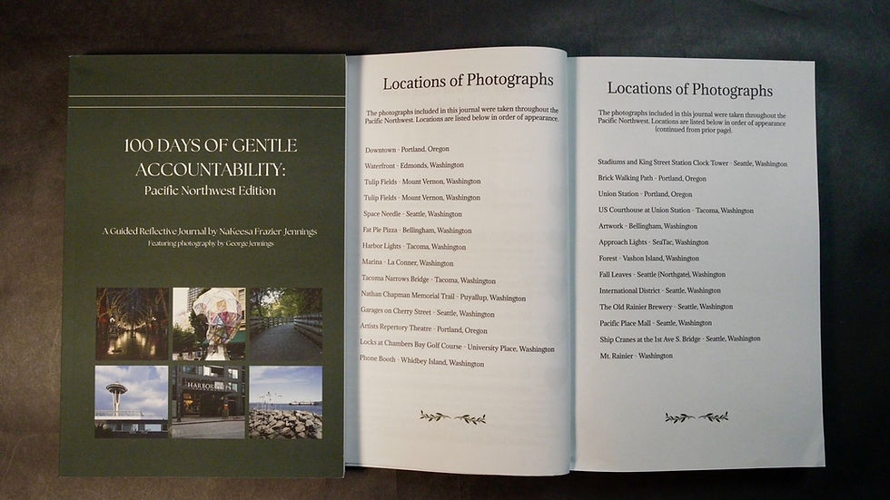 Thumbnail: 100 Days of Gentle Accountability Journal - Pacific NW Version