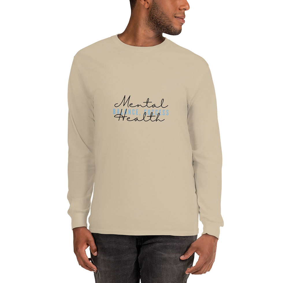 Thumbnail: "Mental Health, Balance, Success" Men’s Long Sleeve Shirt
