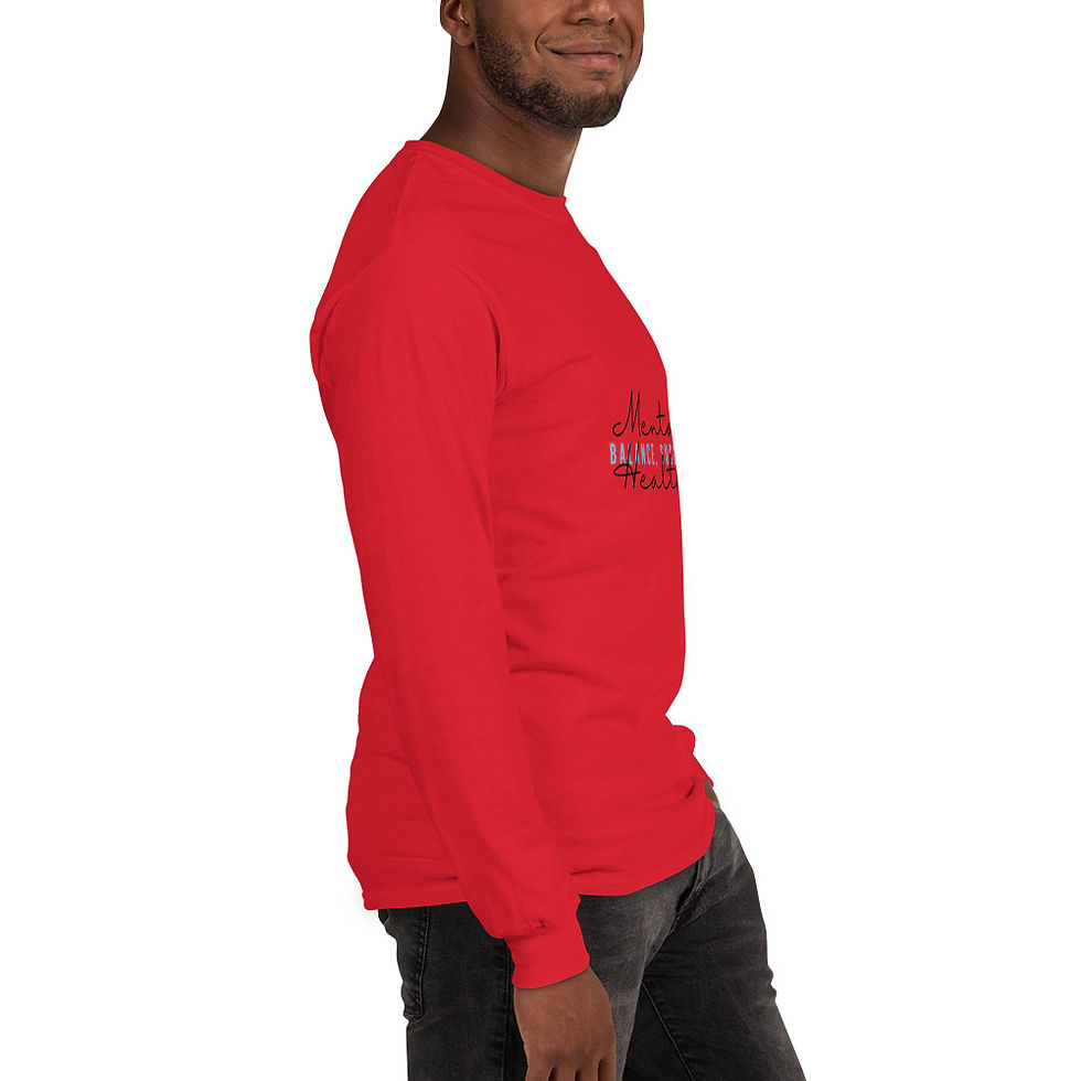 Thumbnail: "Mental Health, Balance, Success" Men’s Long Sleeve Shirt