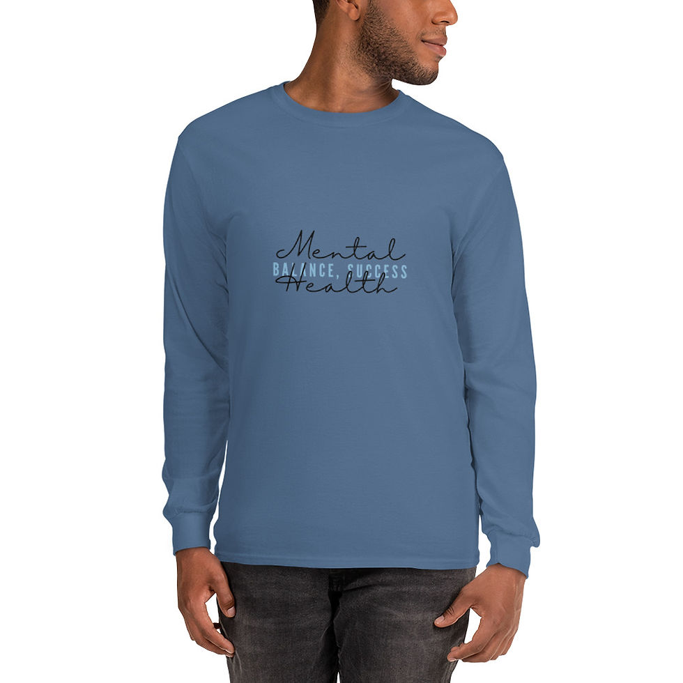 Thumbnail: "Mental Health, Balance, Success" Men’s Long Sleeve Shirt