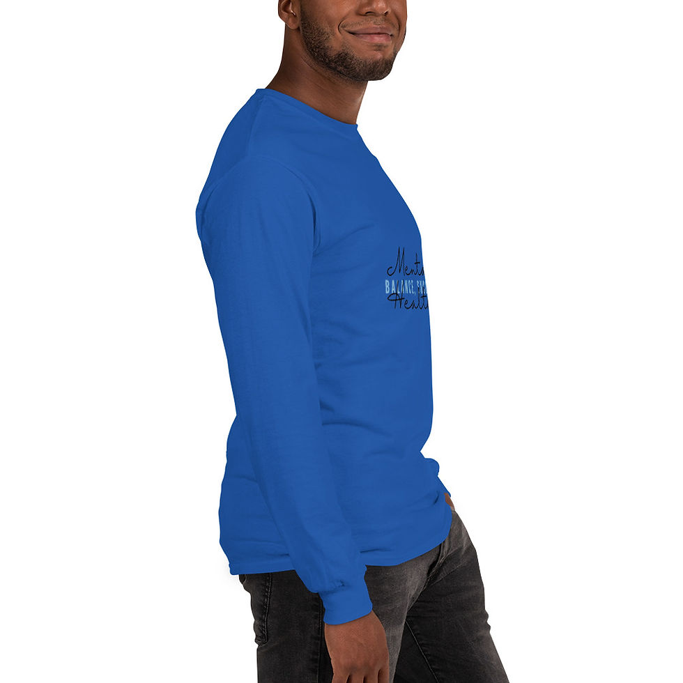 Thumbnail: "Mental Health, Balance, Success" Men’s Long Sleeve Shirt