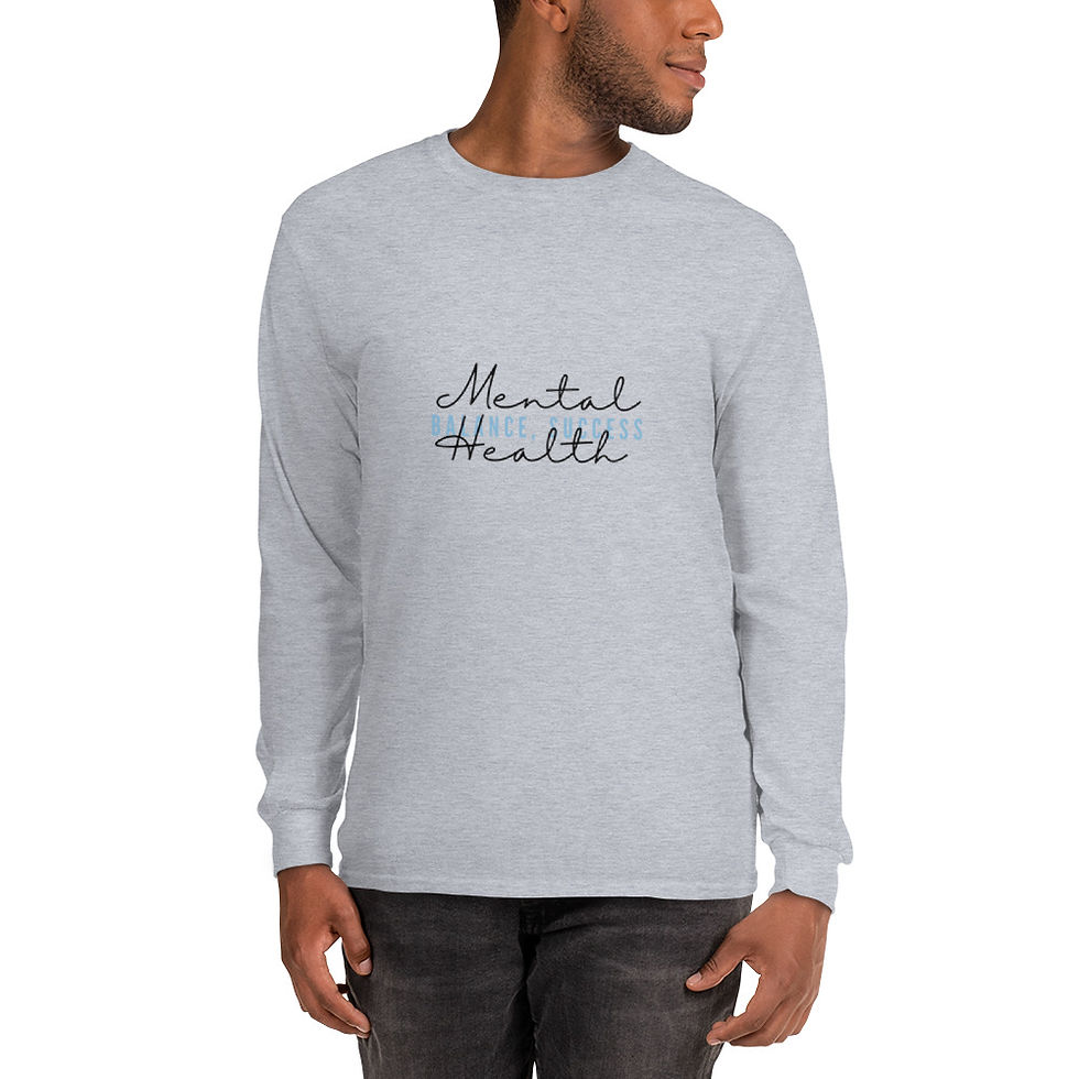 Thumbnail: "Mental Health, Balance, Success" Men’s Long Sleeve Shirt