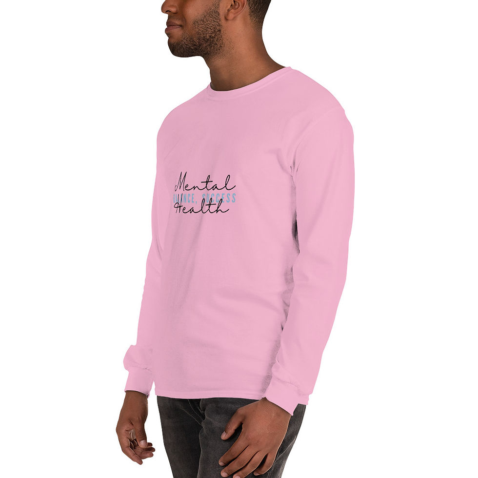Thumbnail: "Mental Health, Balance, Success" Men’s Long Sleeve Shirt