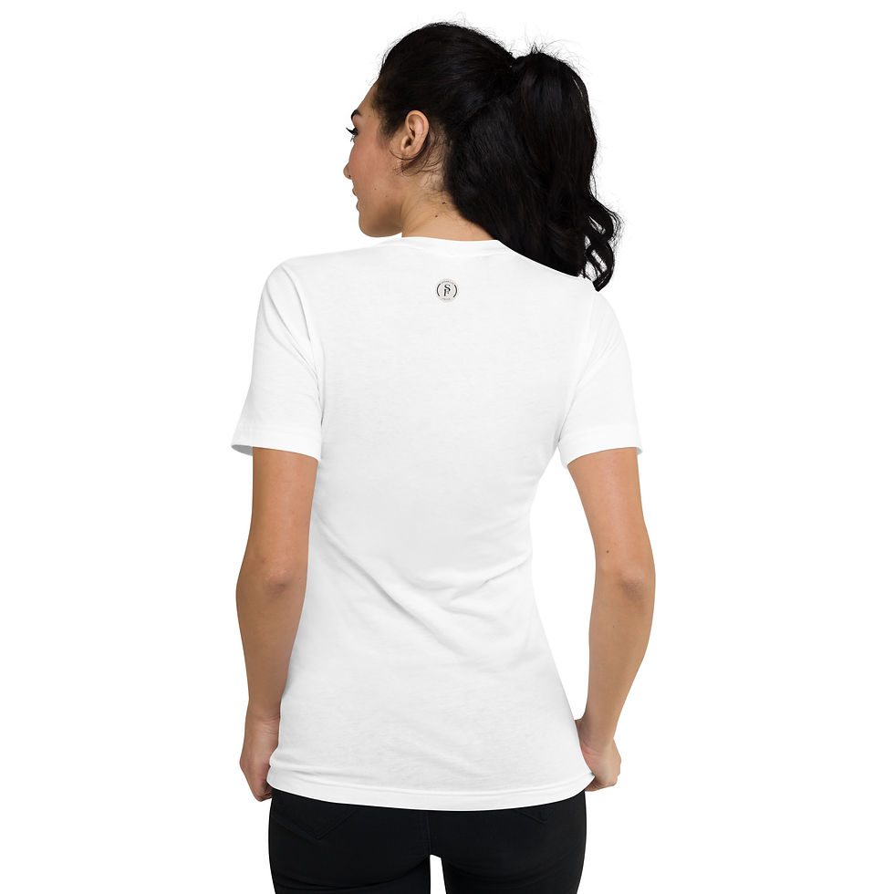 Thumbnail: "Inhale, Exhale" Unisex Short Sleeve V-Neck T-Shirt