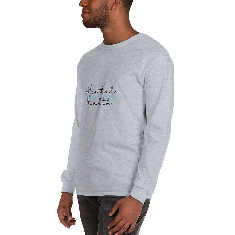 Thumbnail: "Mental Health, Balance, Success" Men’s Long Sleeve Shirt