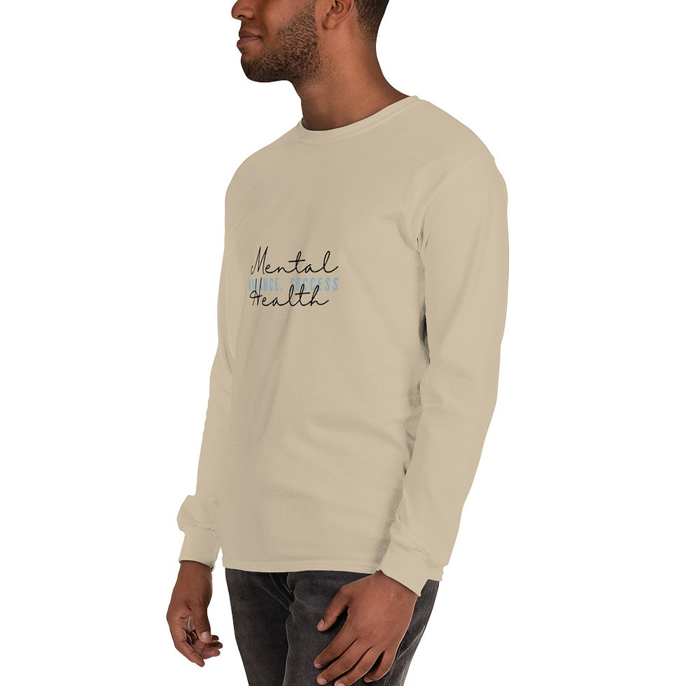 Thumbnail: "Mental Health, Balance, Success" Men’s Long Sleeve Shirt