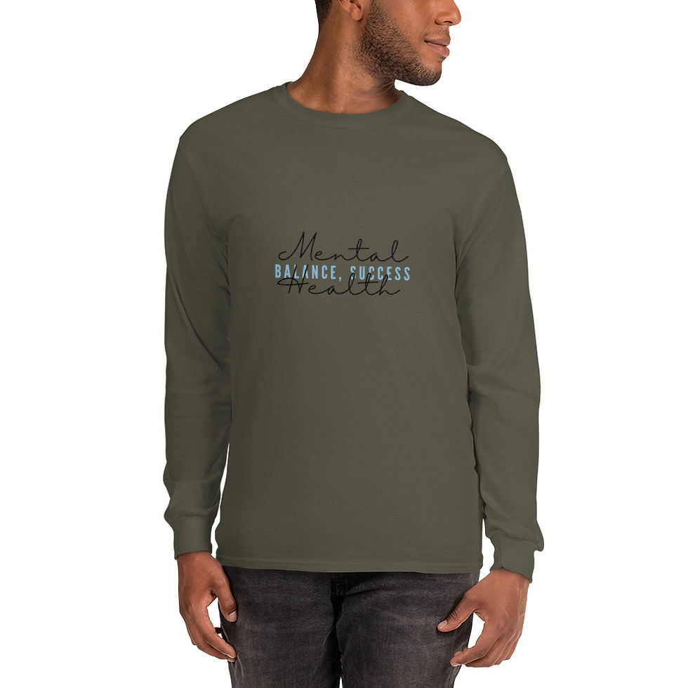 Thumbnail: "Mental Health, Balance, Success" Men’s Long Sleeve Shirt